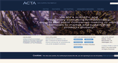 Desktop Screenshot of actagroup.com