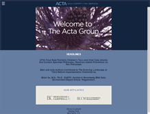 Tablet Screenshot of actagroup.com